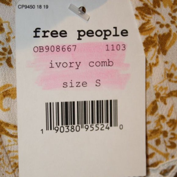 NWT FREE PEOPLE TALK ABOUT IT IVORY TUNIC Size S - Picture 4 of 6